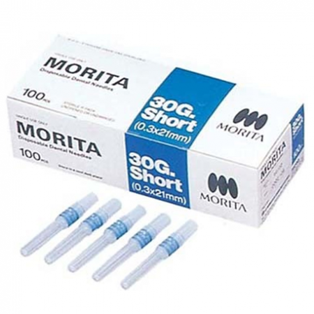 J. Morita Disposable Dental Needles, 30gm-21mm, 100pcs/box
